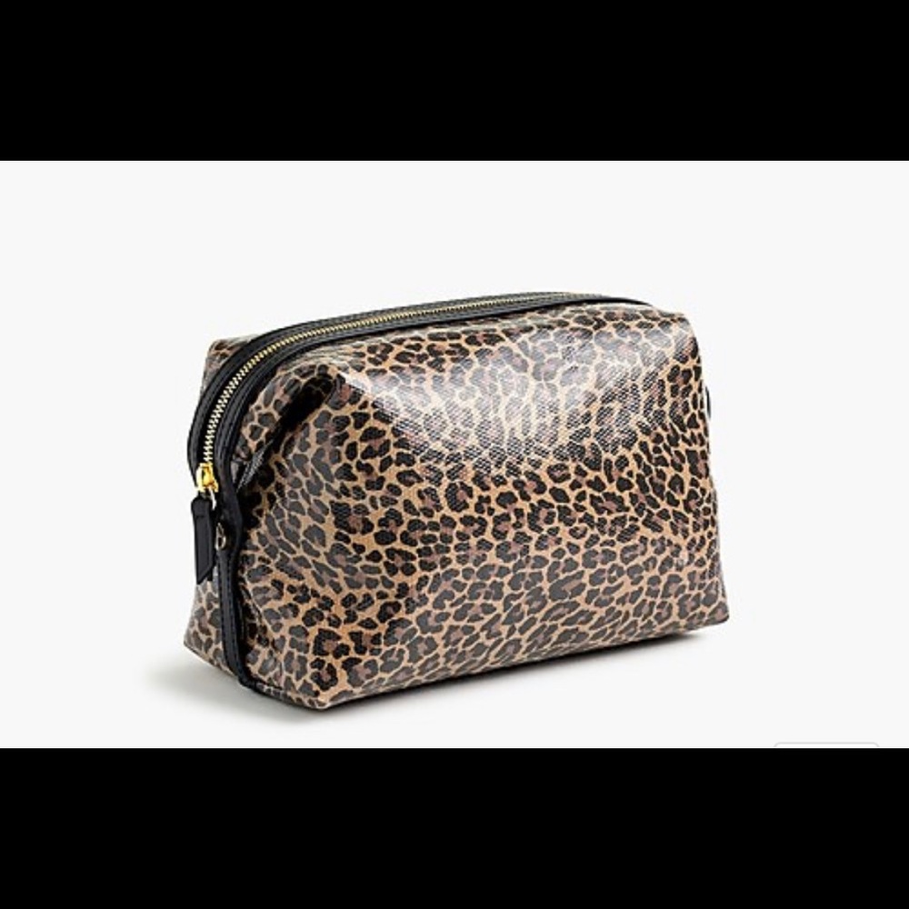 NWT Large leopard Dopp kit from J.Crew